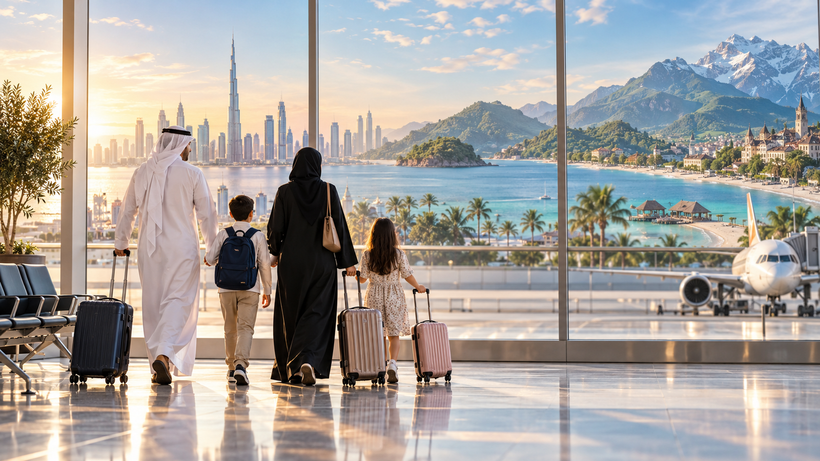 أفضل وجهات عائلية من الكويت حسب أعمار الأطفال ومدة الرحلة